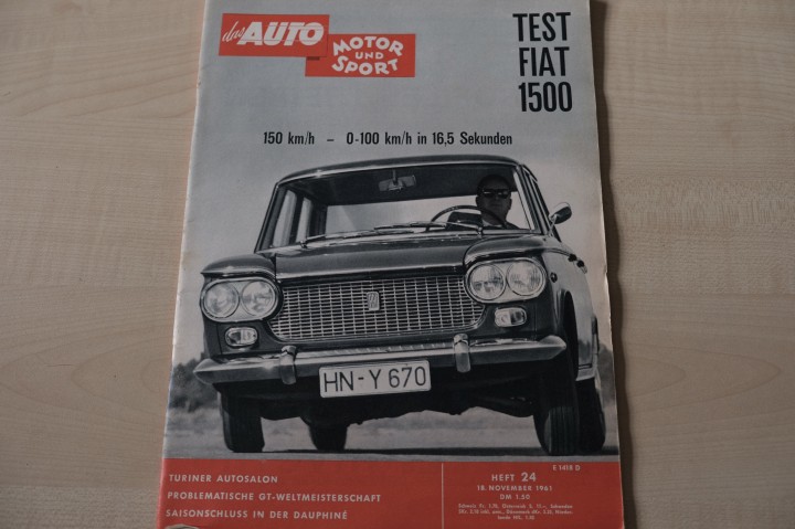 Deckblatt Auto Motor und Sport (24/1961)
